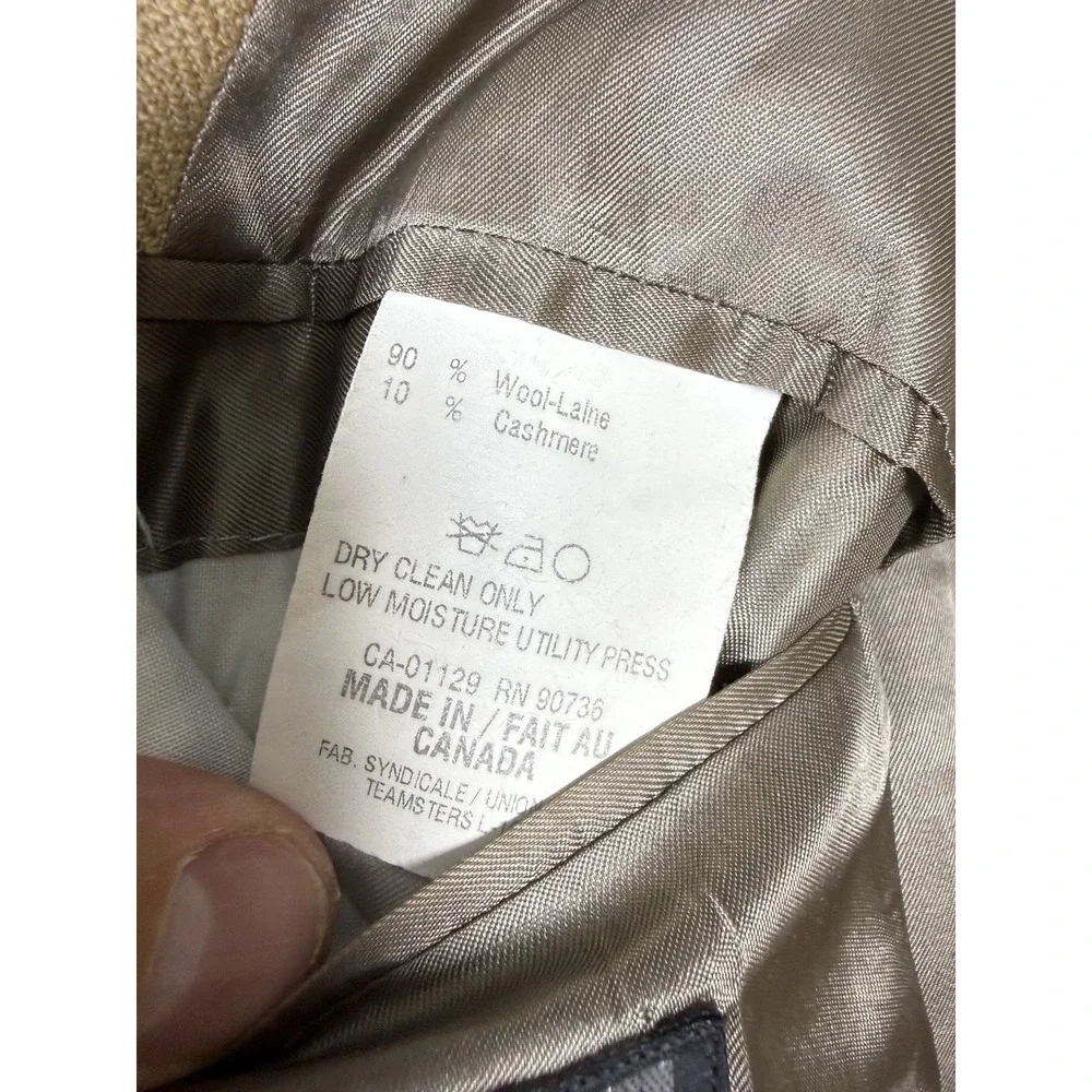 Ralph Lauren Blue Label 44L Camel Cashmere Wool Blazer Sports Coat Herringbone